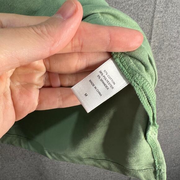 Cuddl Duds Cotton Heart Oversized Tunic Tee Seagrass Green Medium - Picture 8 of 8